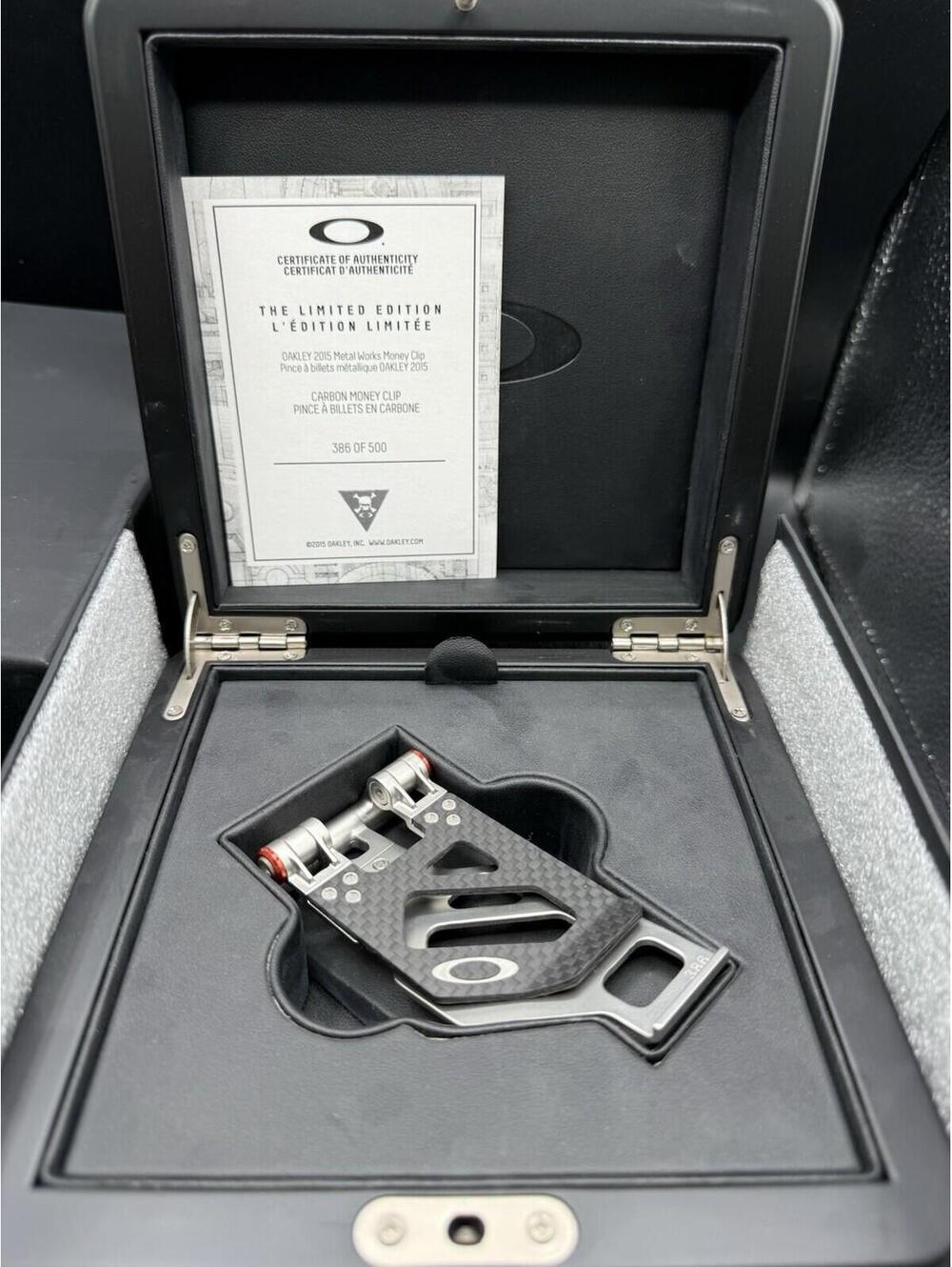 Oakley 2015 Metal Works Carbon Fiber Money Clip New